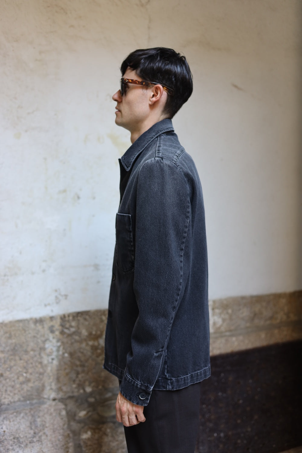 Barena Overshirt Fio Stonewash black
