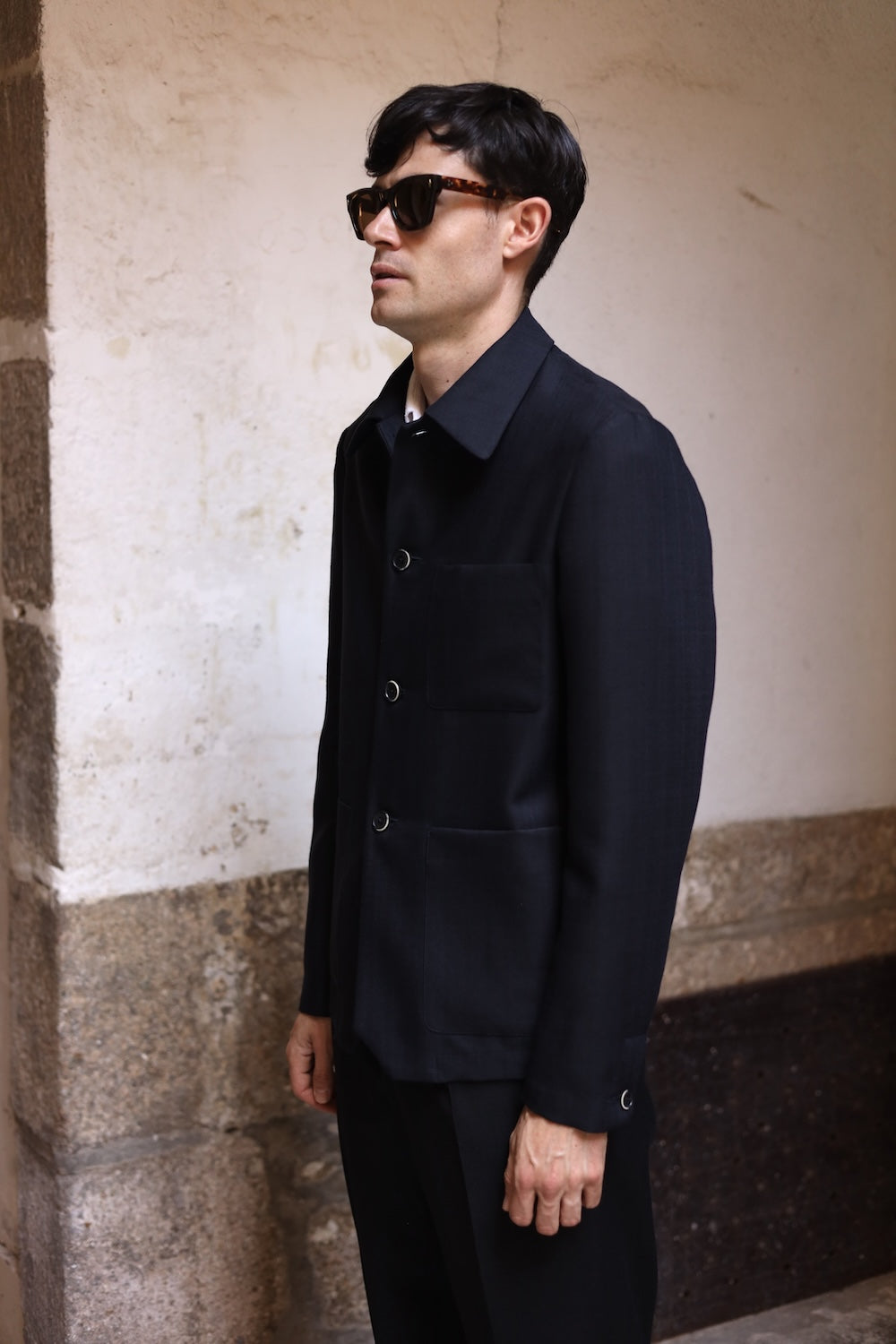Barena Visal Overshirt Navy