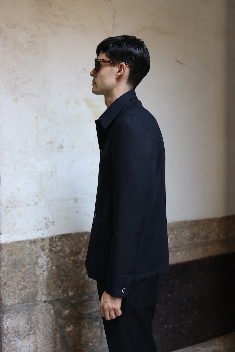 Barena Visal Overshirt Navy