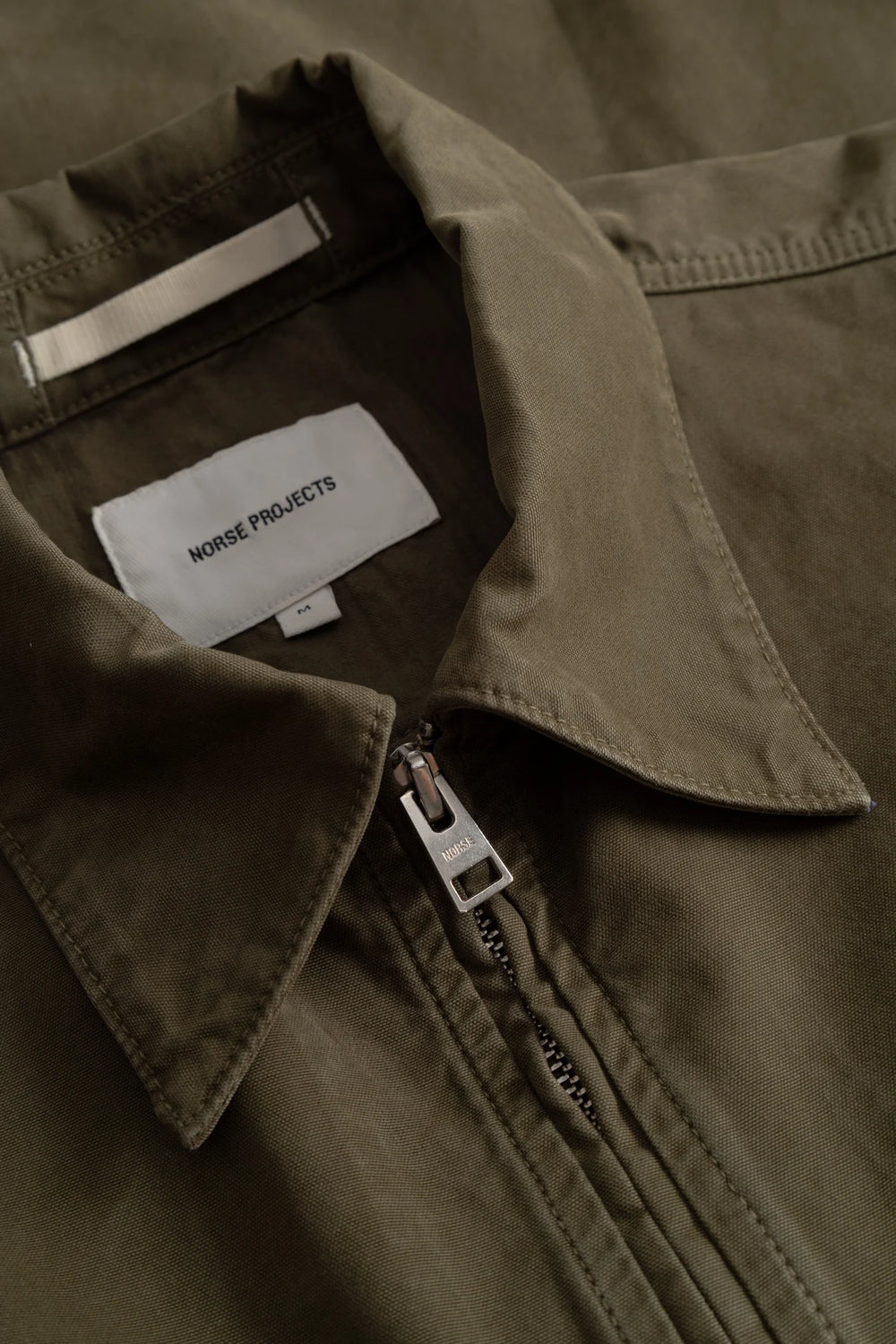 Norse Projects RAABJERG CANVAS JACKET Olive