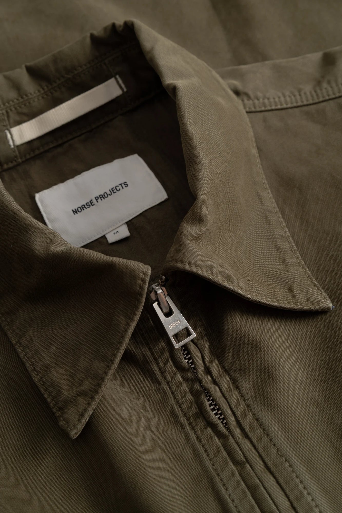 Norse Projects RAABJERG CANVAS JACKET Olive