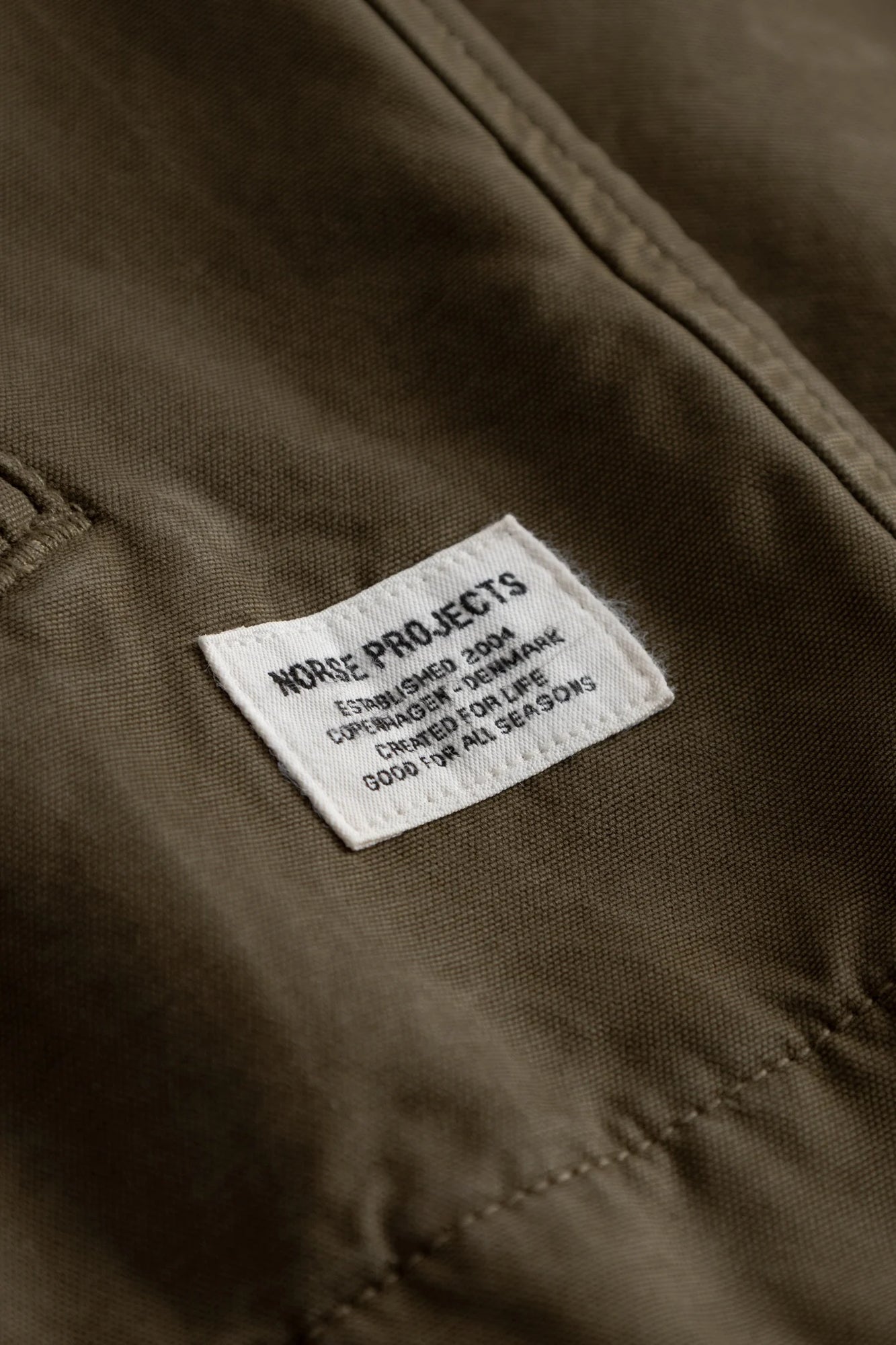 Norse Projects RAABJERG CANVAS JACKET Olive