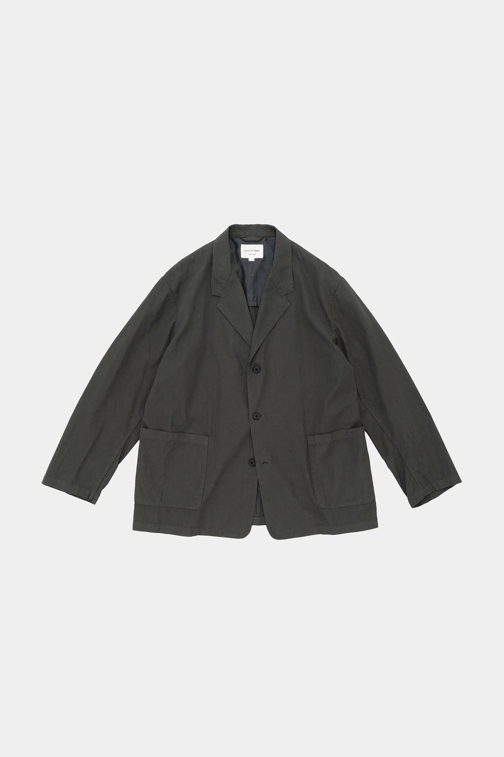STill By Hand Garment-dye 3B jacket dark olive