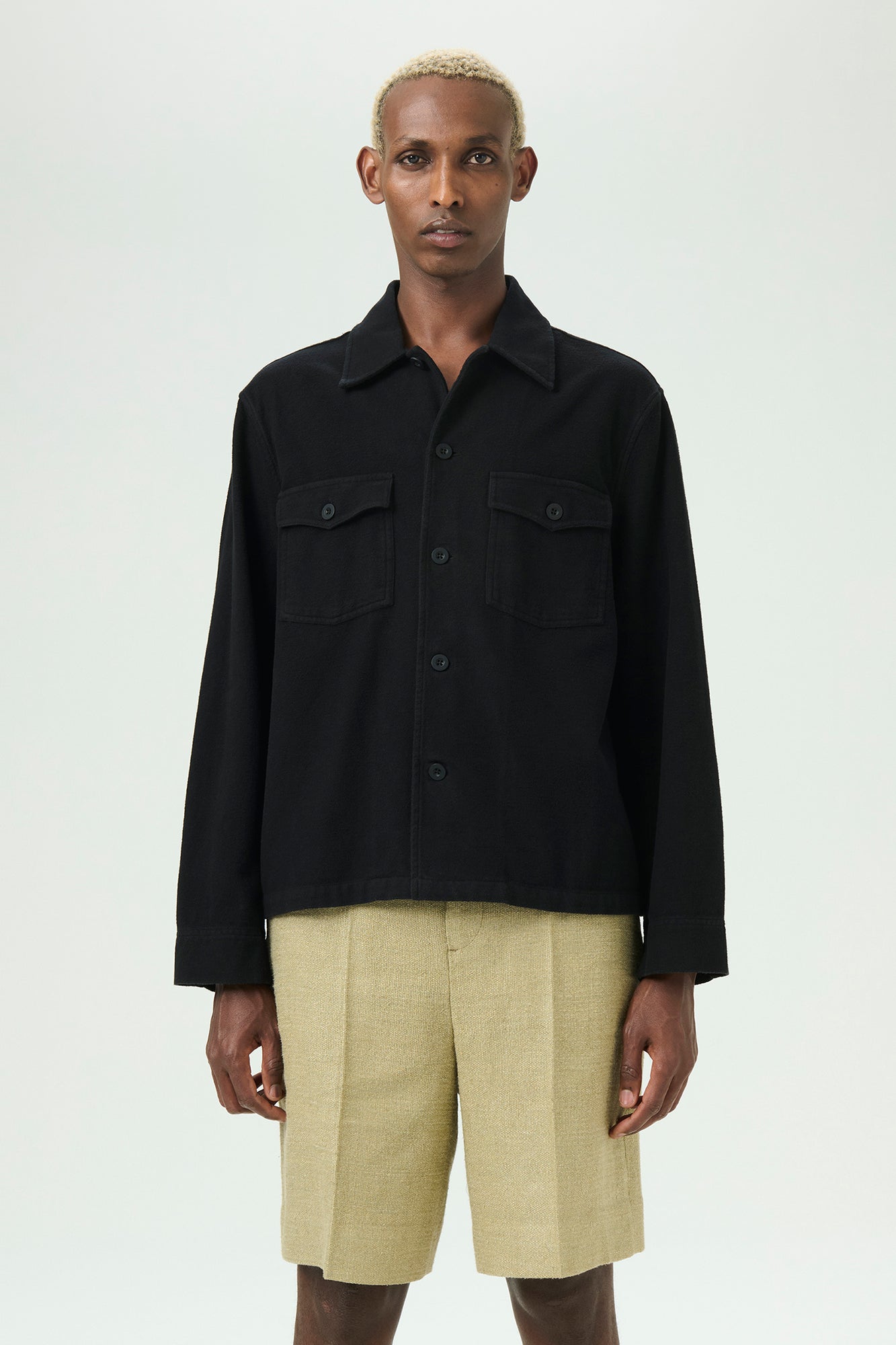 OUR LEGACY EVENING COACH JACKET, Black Brushed Cotton