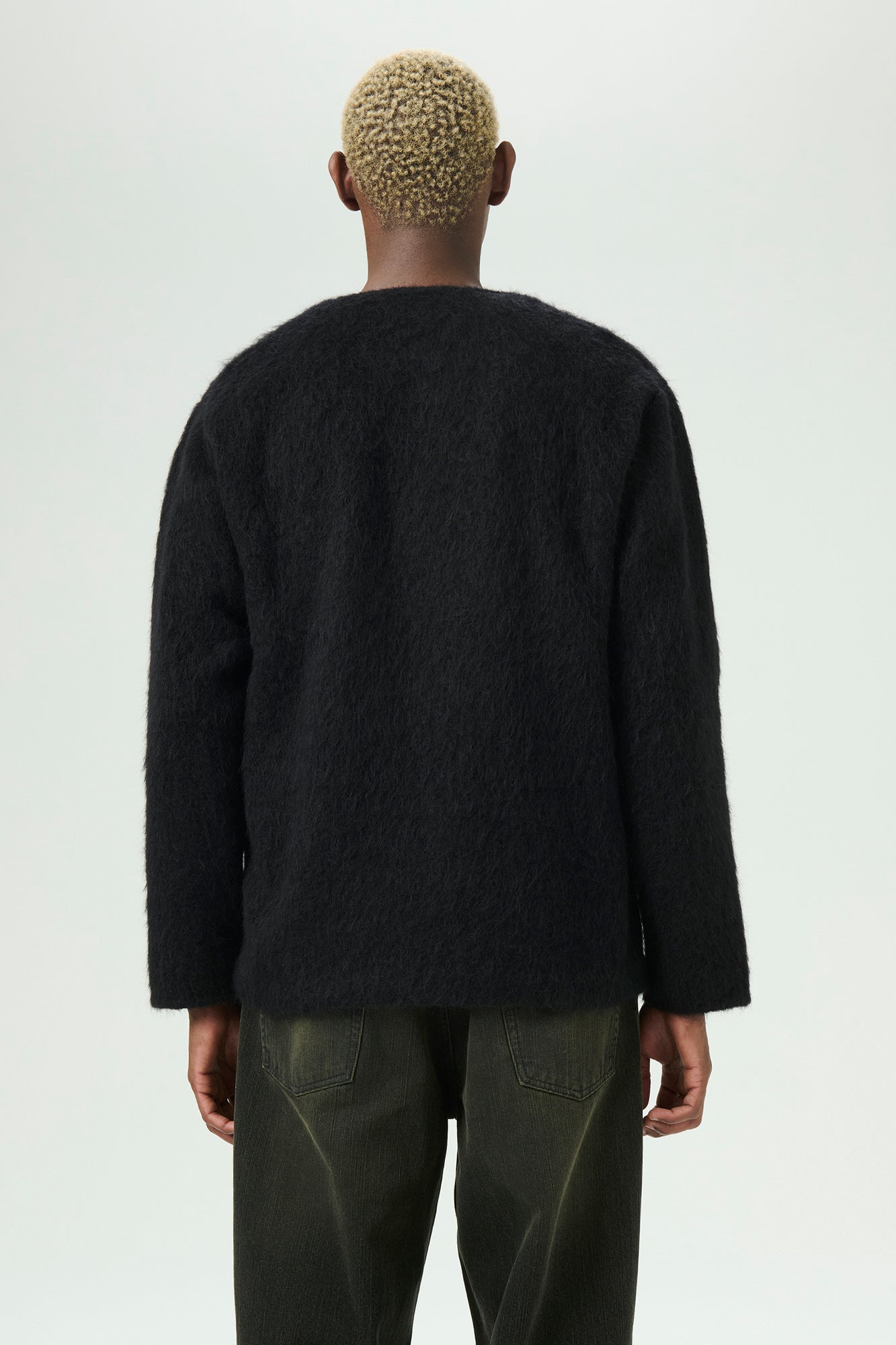 OUR LEGACY CARDIGAN BLACK MOHAIR