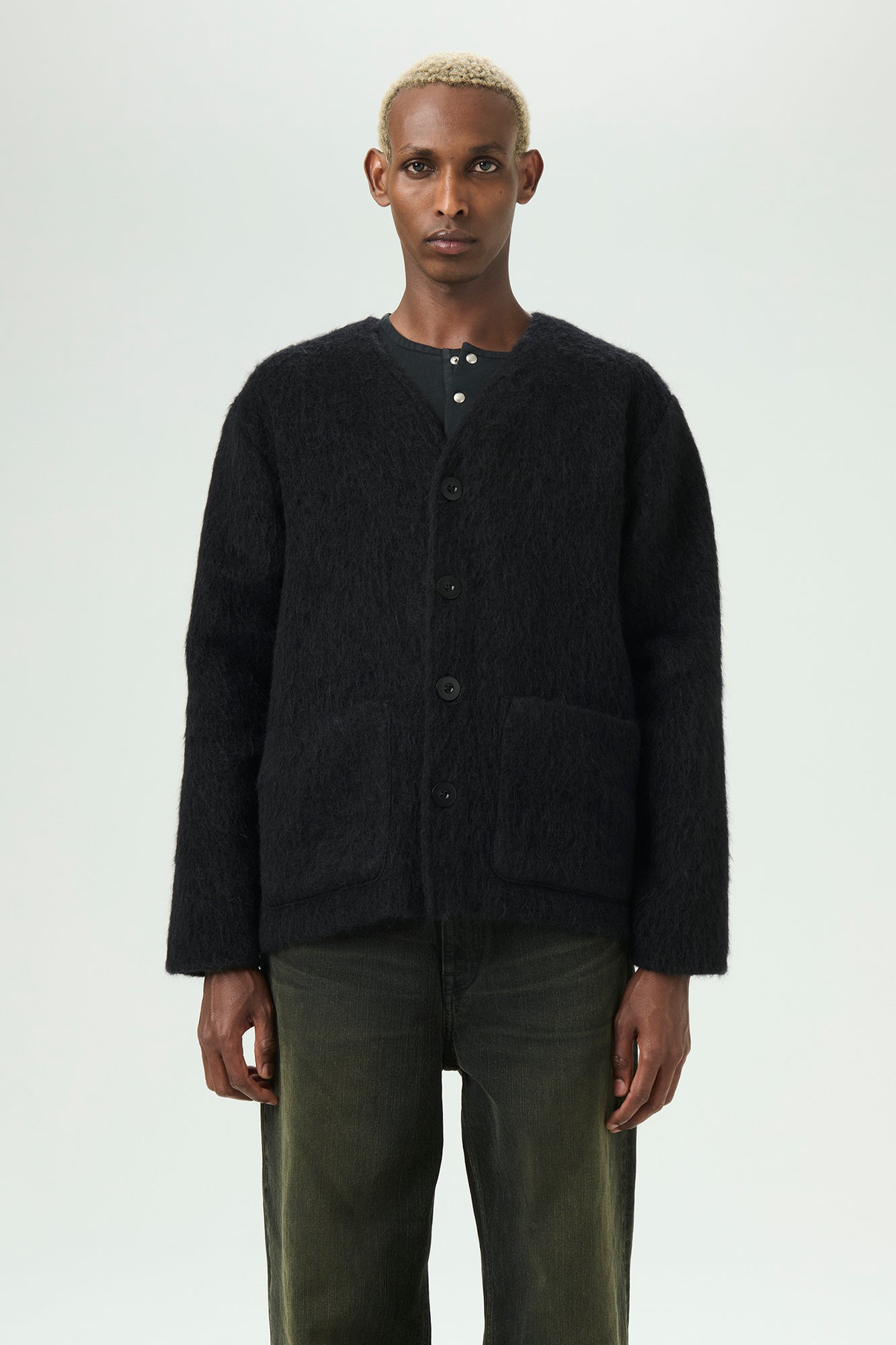 Our Legacy CARDIGAN Black Mohair