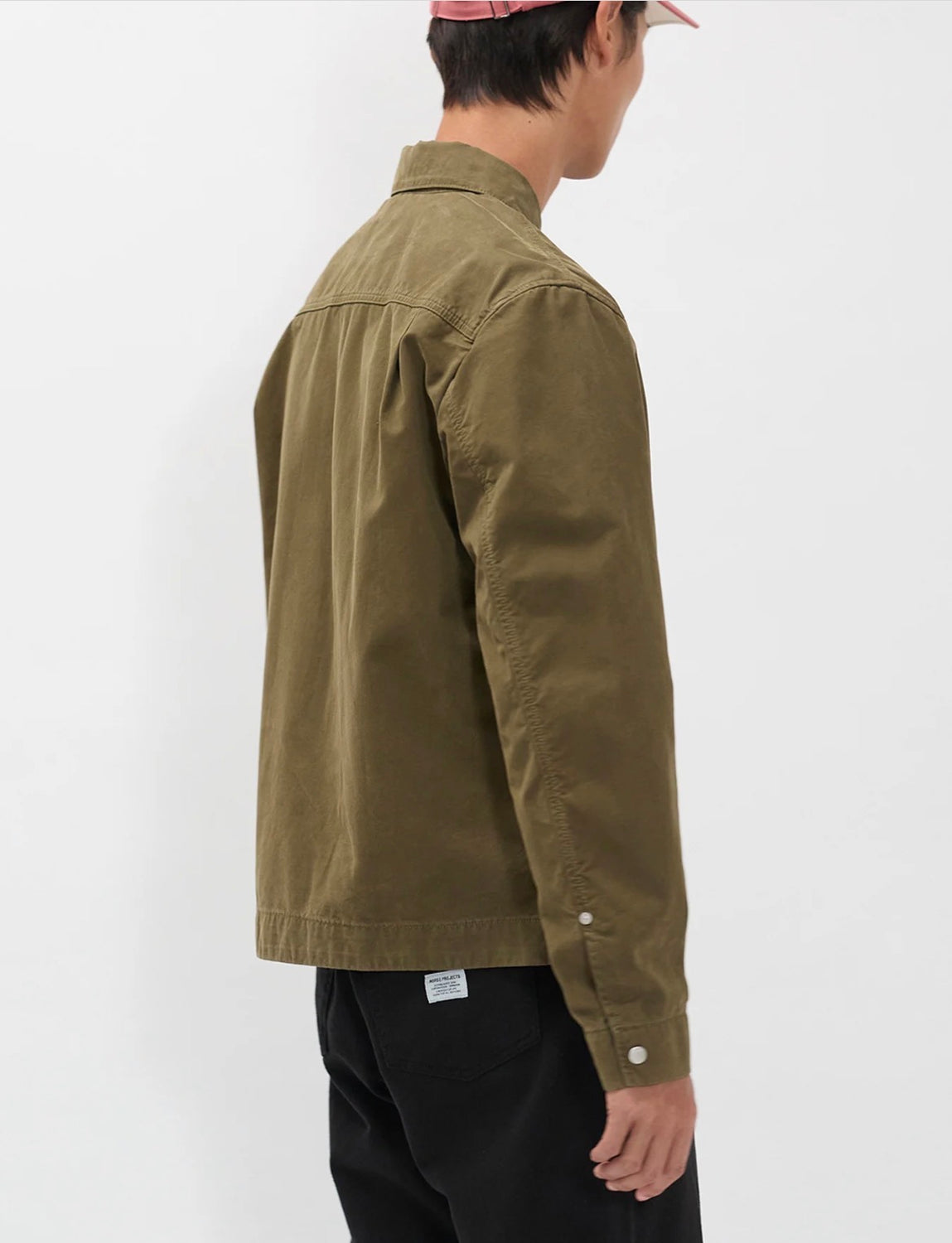 Norse Projects RAABJERG CANVAS JACKET Olive