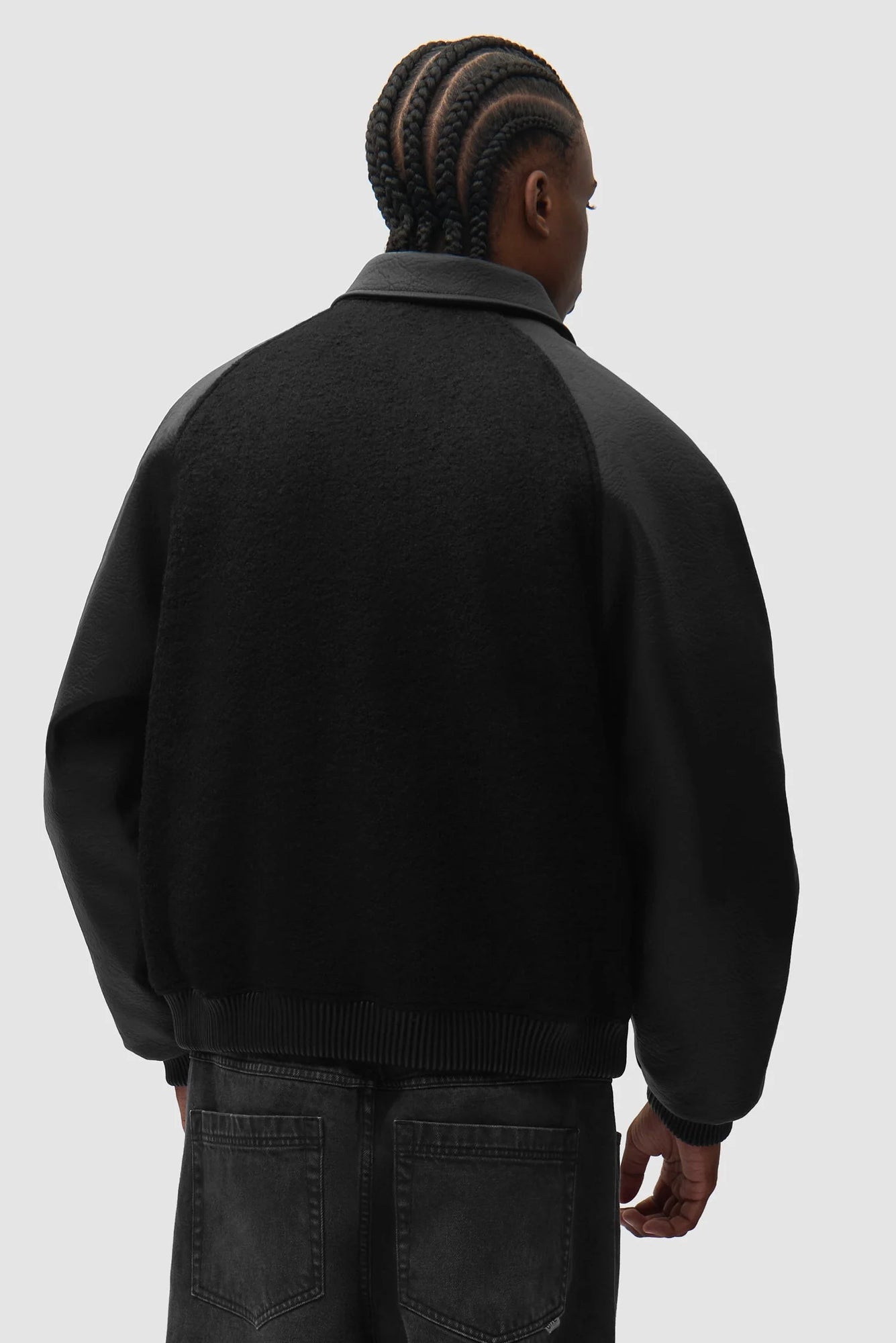 Arte Antwerp Leather Varsity Jacket