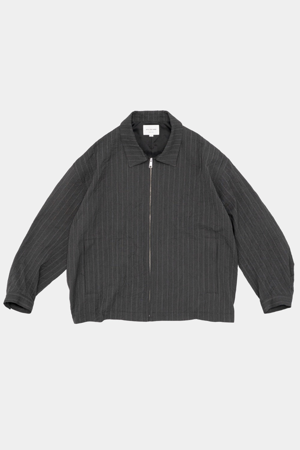Still BY Hand Creasy zip up blouson
