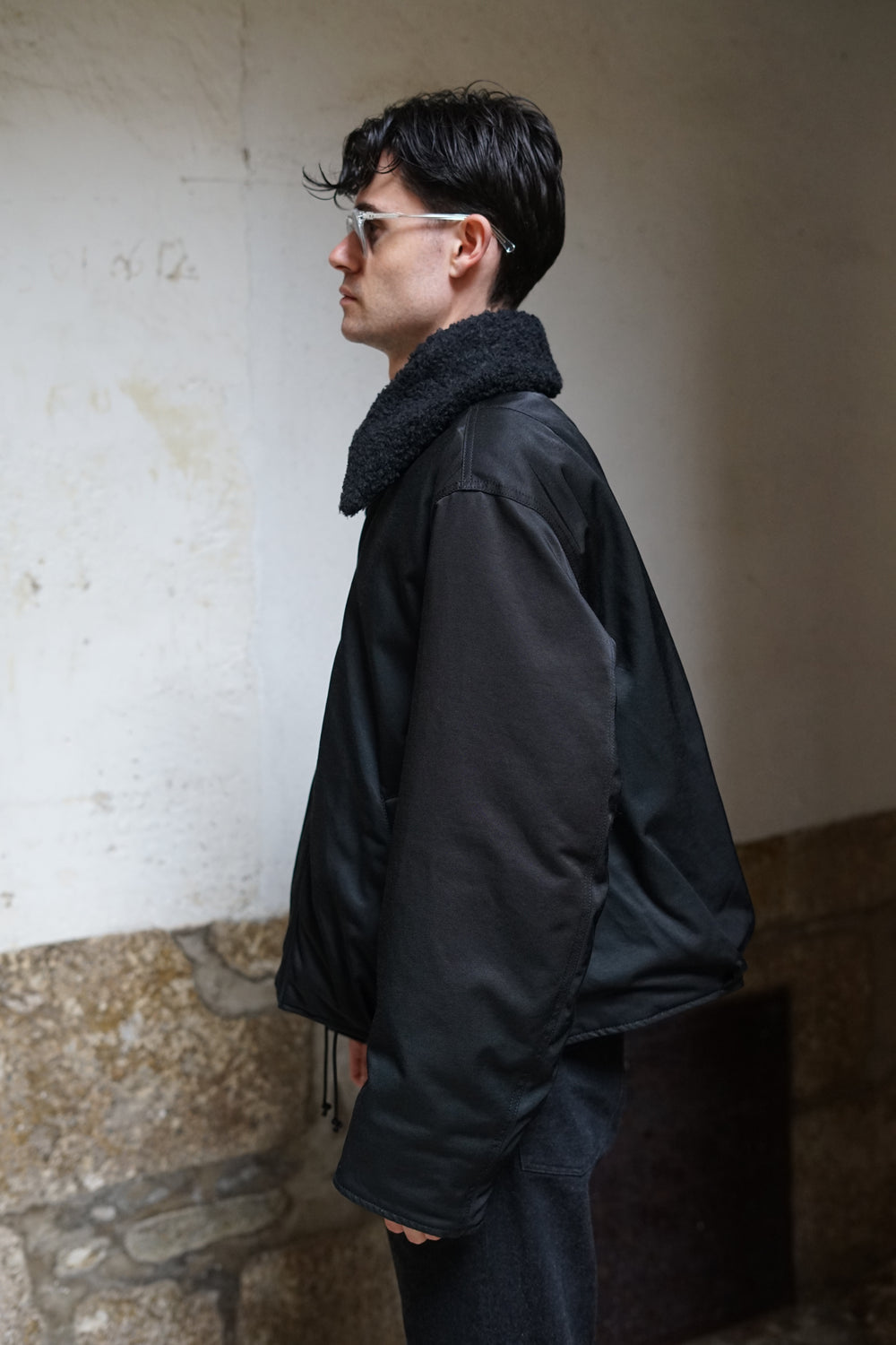 OUR LEGACY ACE JACKET BLACK AERO NYLON