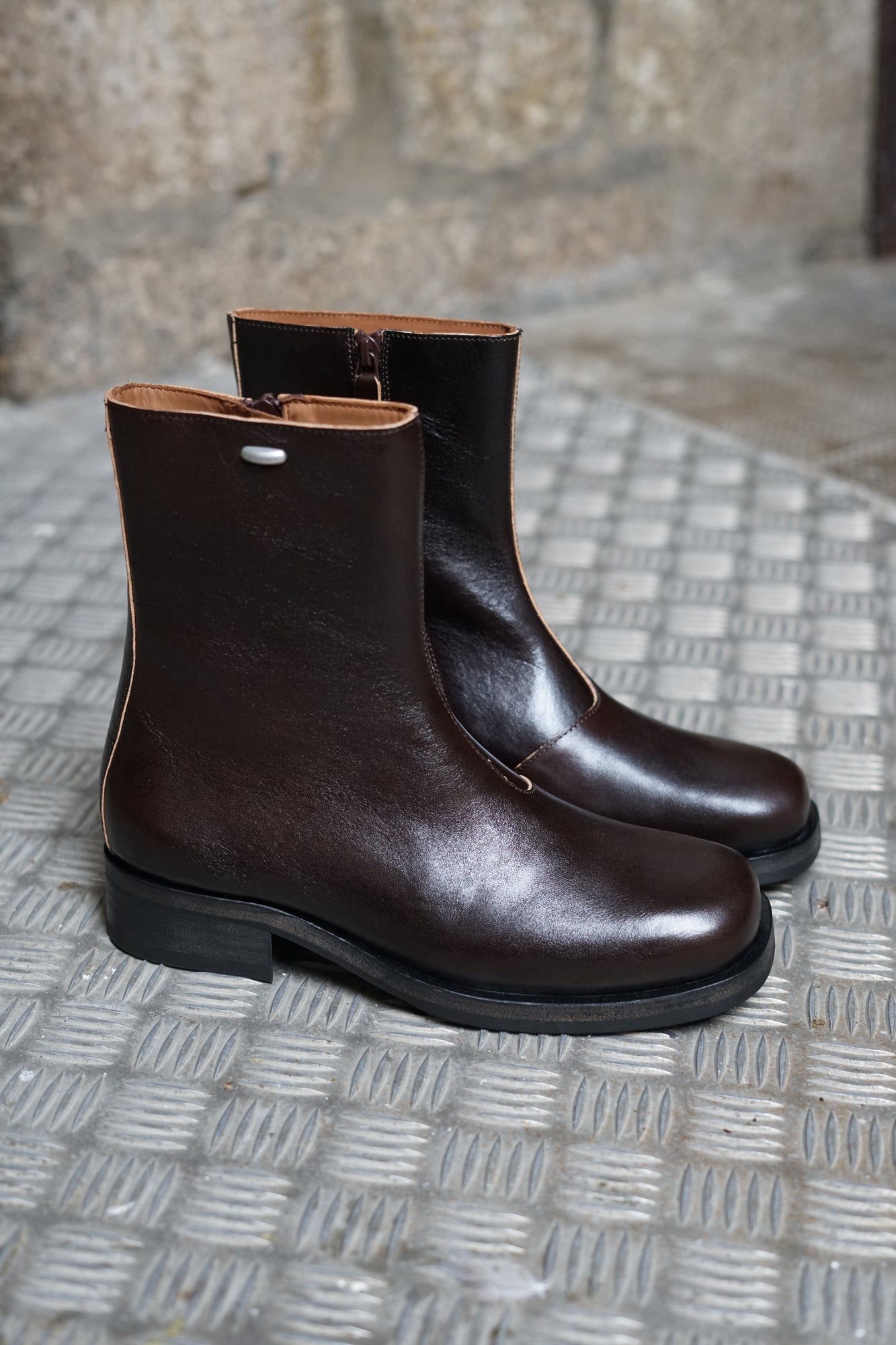 OUR LEGACY CAMION BOOT DEEP AMERICANO LEATHER