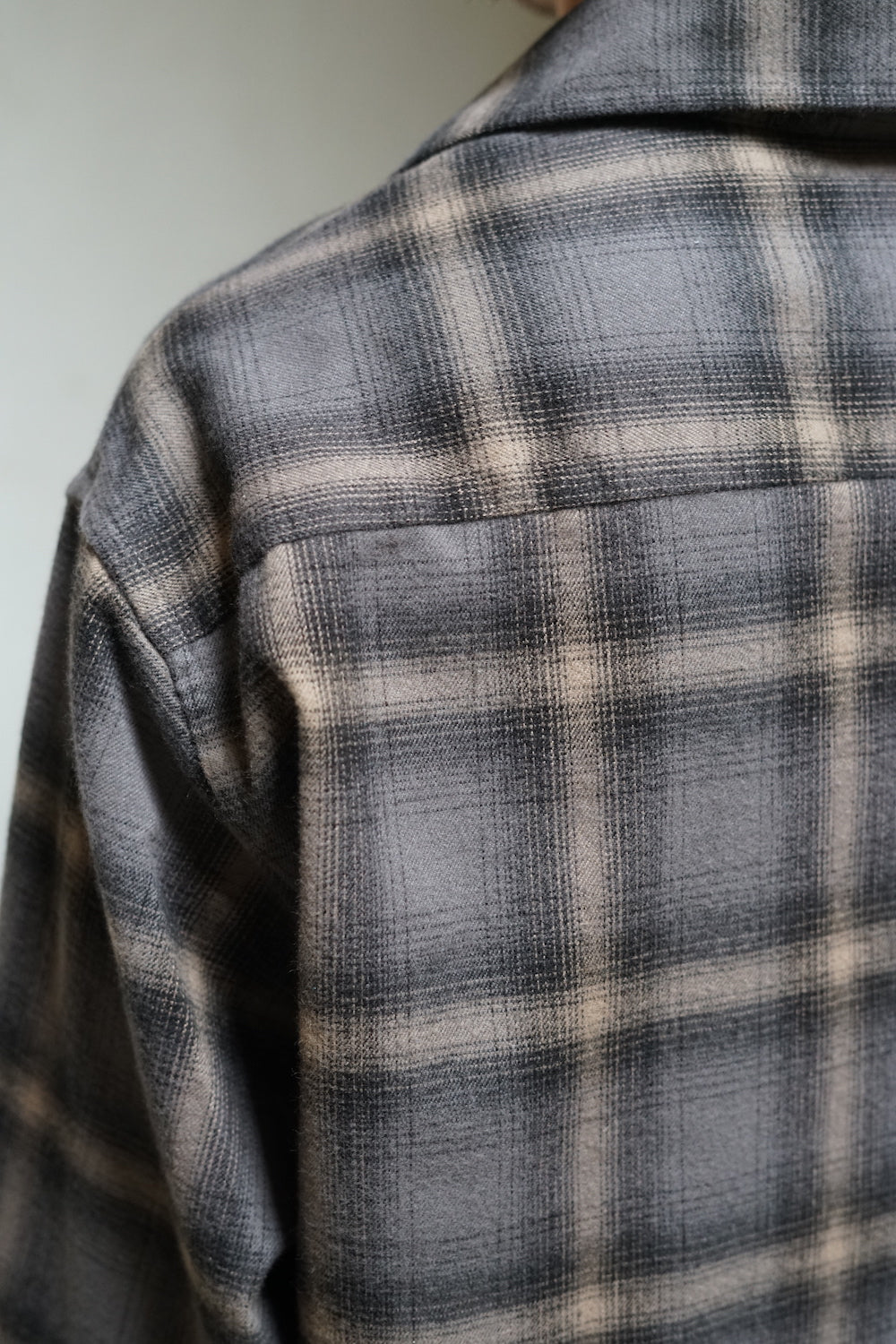 HEUSEN SHIRT Oyster Check Hairy Flannel