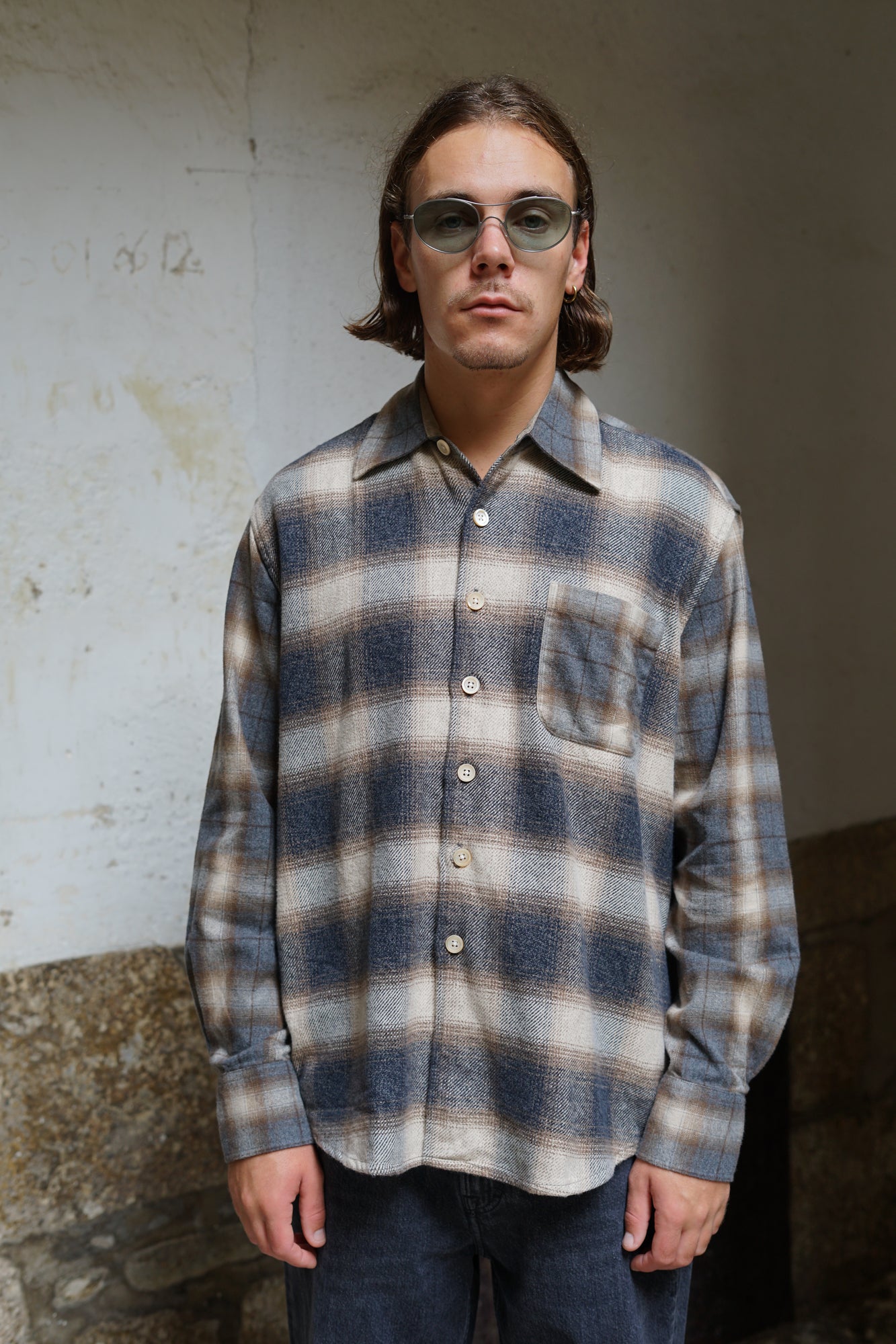 OUR LEGACY ABOVE SHIRT DOYLE CHECK LAGGER FLANNEL