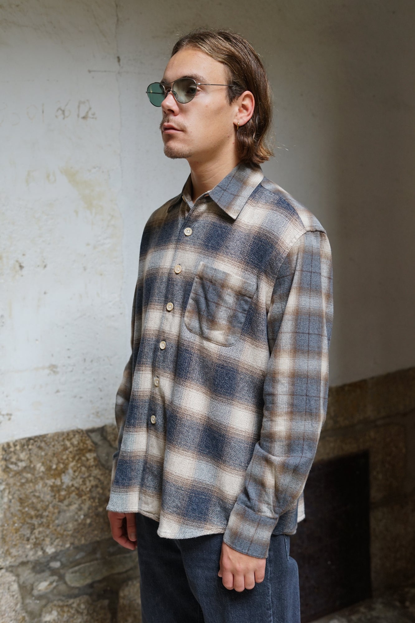 OUR LEGACY ABOVE SHIRT DOYLE CHECK LAGGER FLANNEL