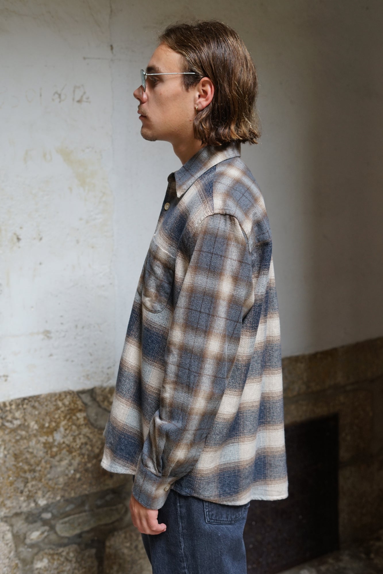 OUR LEGACY ABOVE SHIRT DOYLE CHECK LAGGER FLANNEL