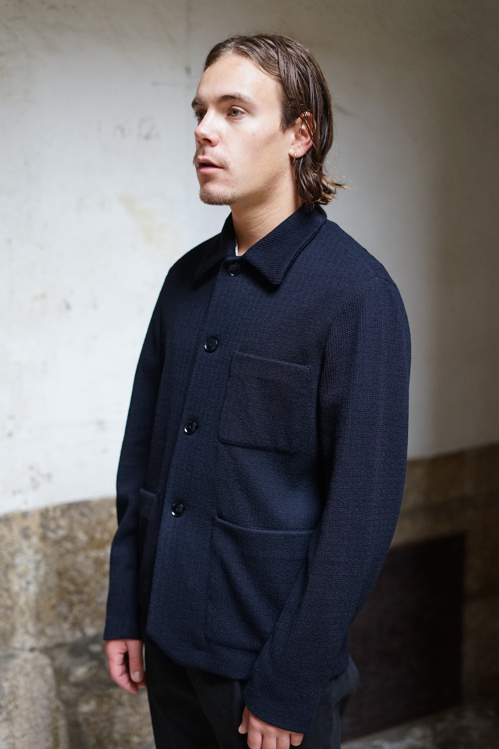 BARENA OVERSHIRT VISAL GRANATO NAVY