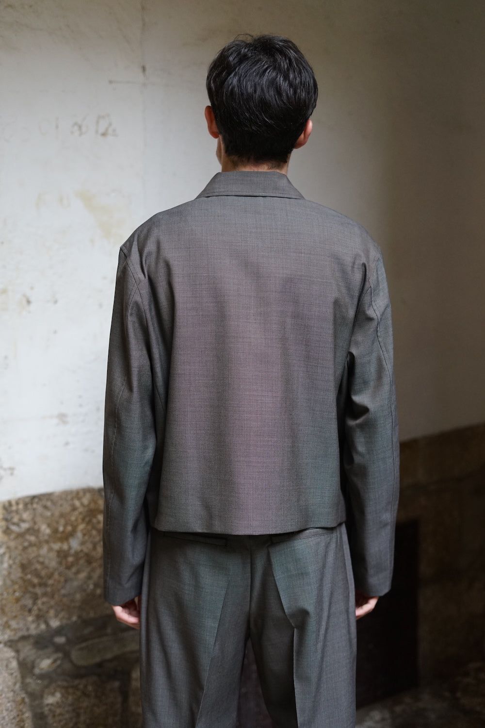 OUR LEGACY MINI JACKET GREY ATOM CHECK WOOL