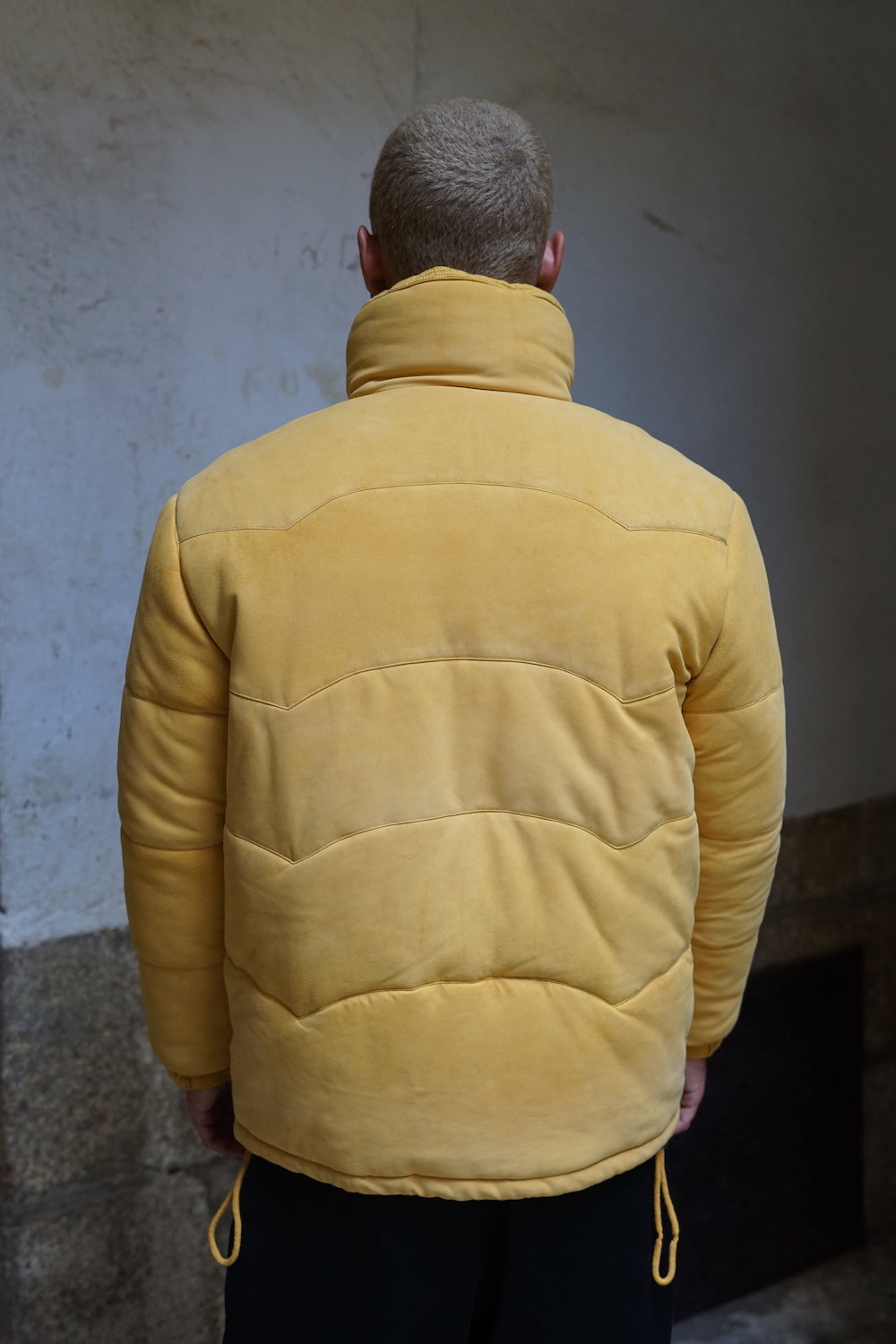 Suede Puffer Yellow