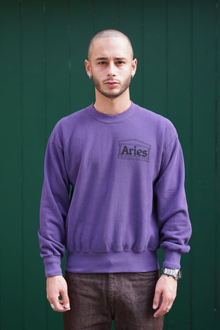 ARIES Premium Temple Sweatshirt Purple
