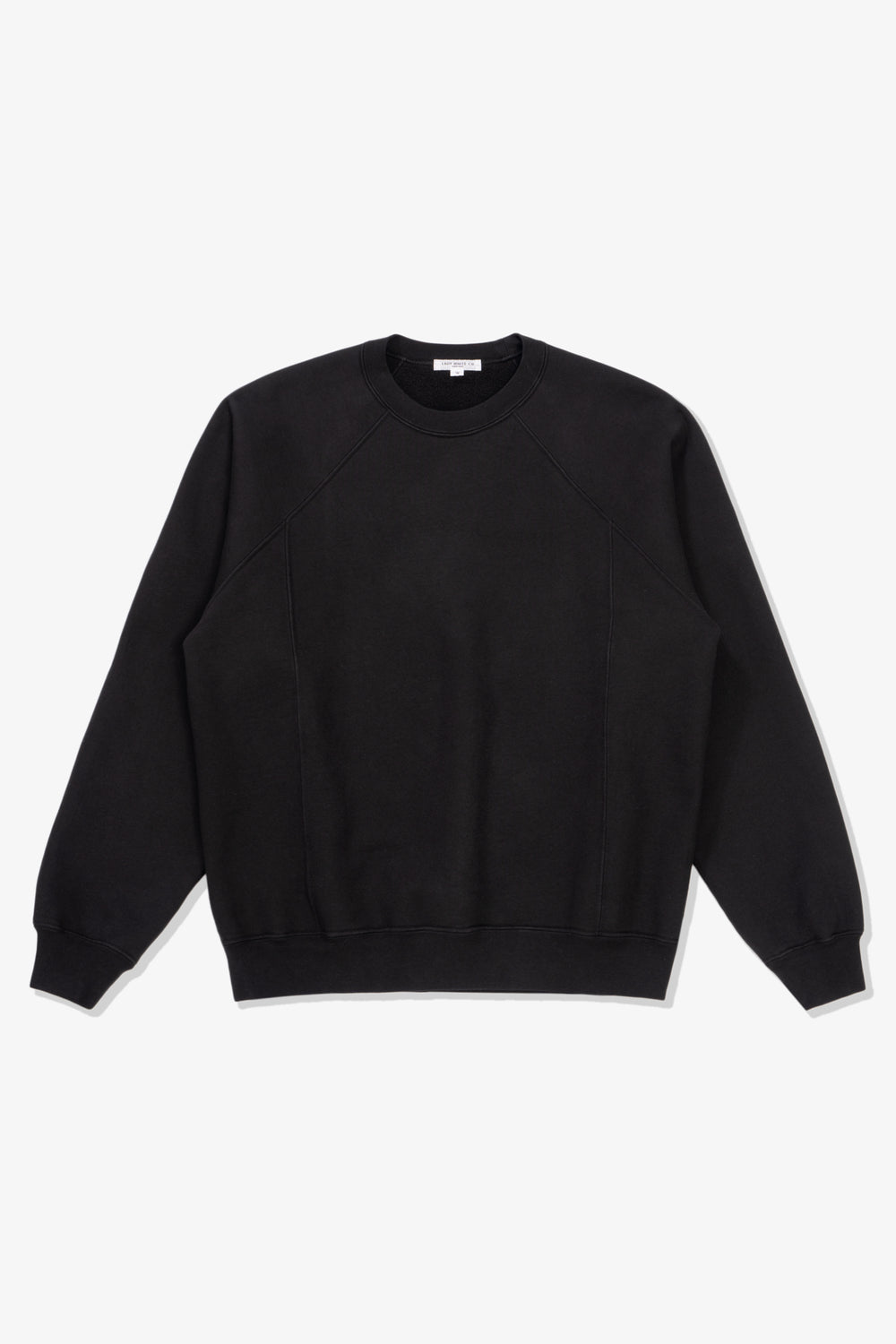 LADY WHITE HEAVY GUSSET CREWNECK - BLACK