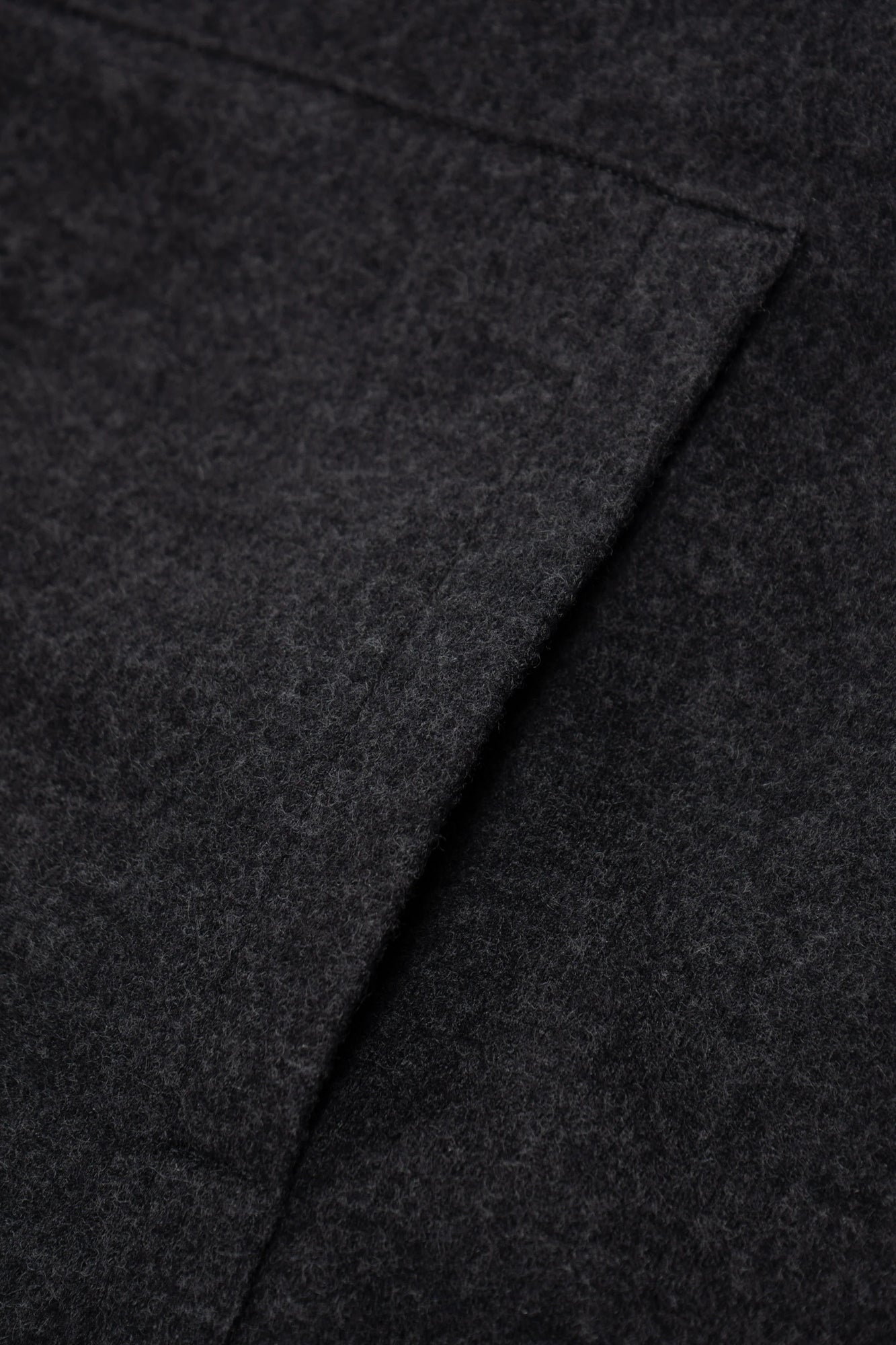 Lady White Co. WOOL ZIP HOODIE - CHARCOAL