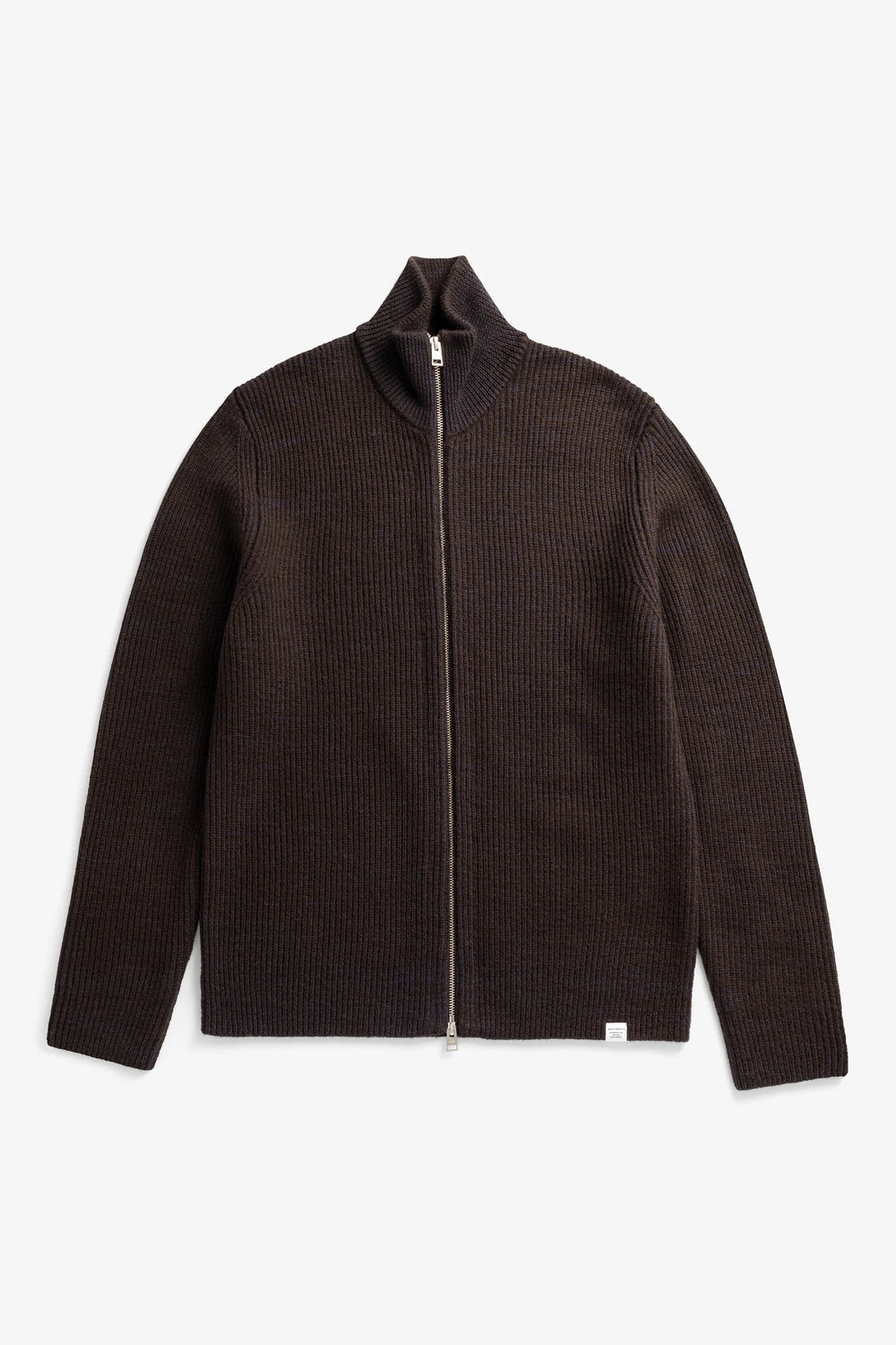 Norse Projects Hagen Wool Cotton Rib Full Zip Jacket