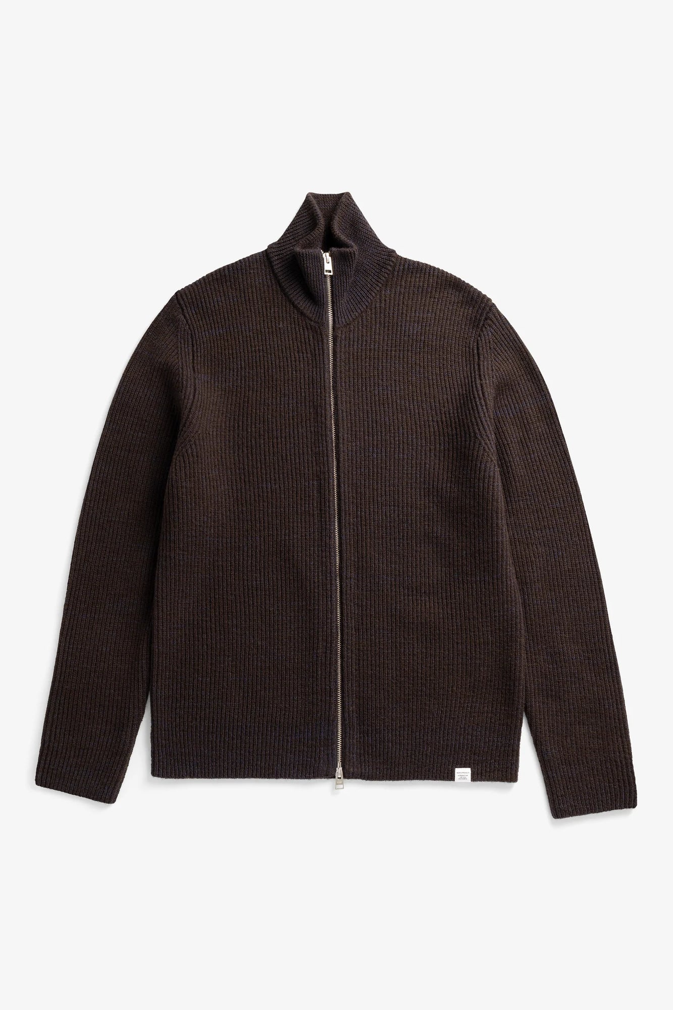 Norse Projects Hagen Wool Cotton Rib Full Zip Jacket