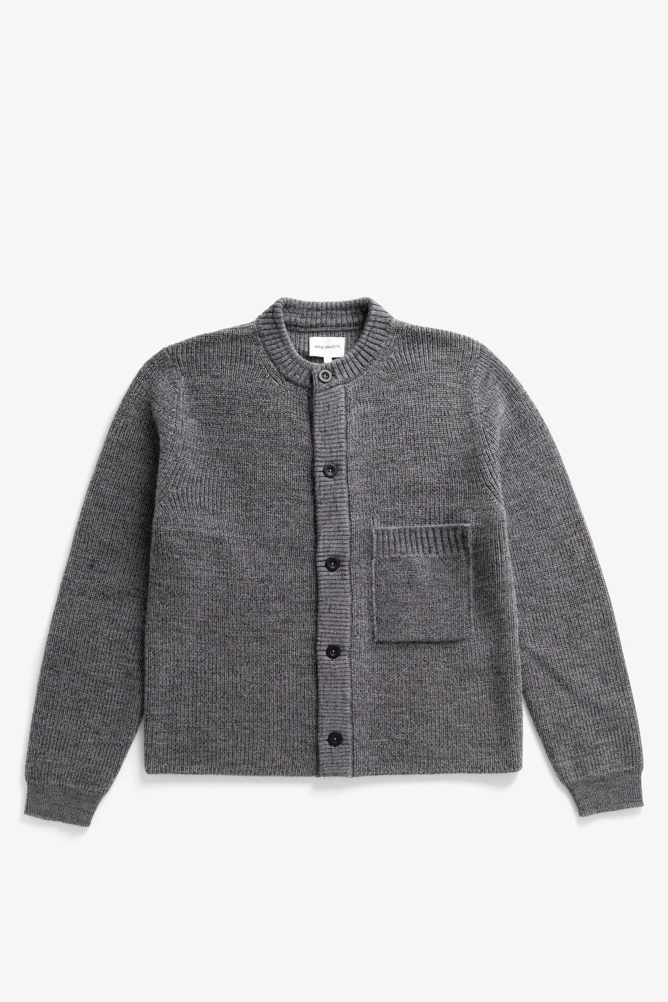 Norse Projects Gullverket Cotton Wool Rib Cardigan