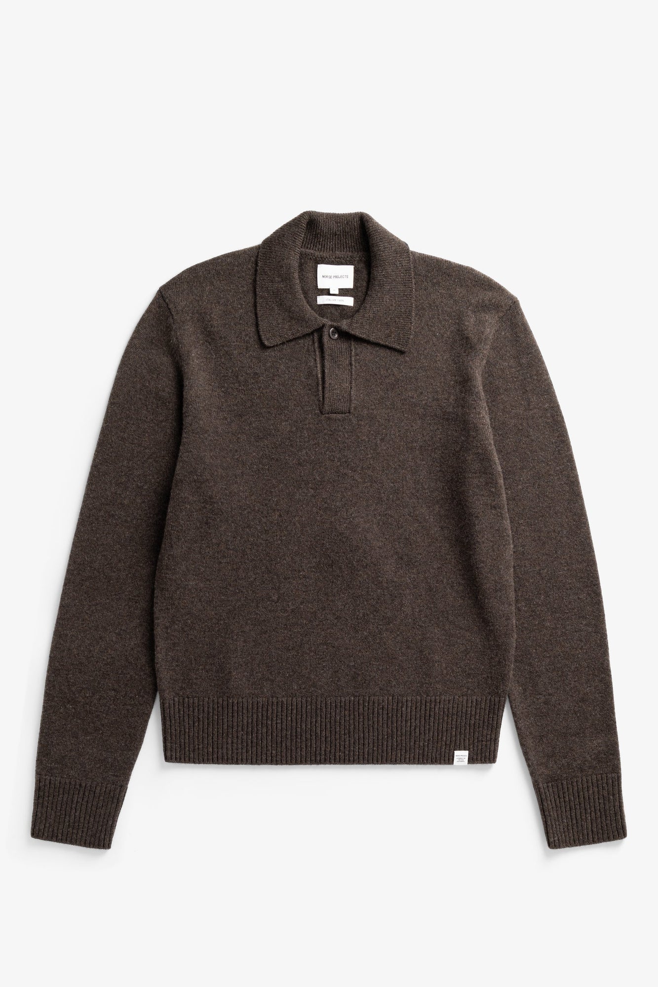 Norse Projects Anholt Lambswool Heathland Brown