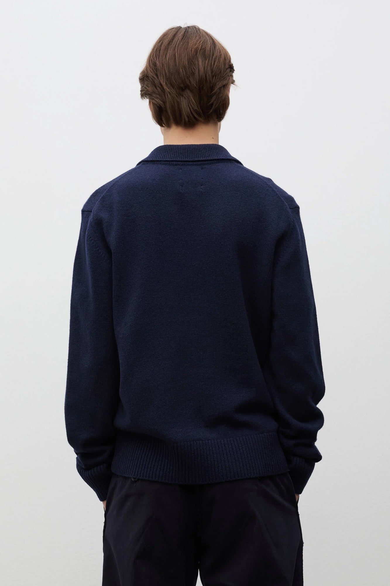 Norse Projects Anholt Lambswool Heathland Dark Navy