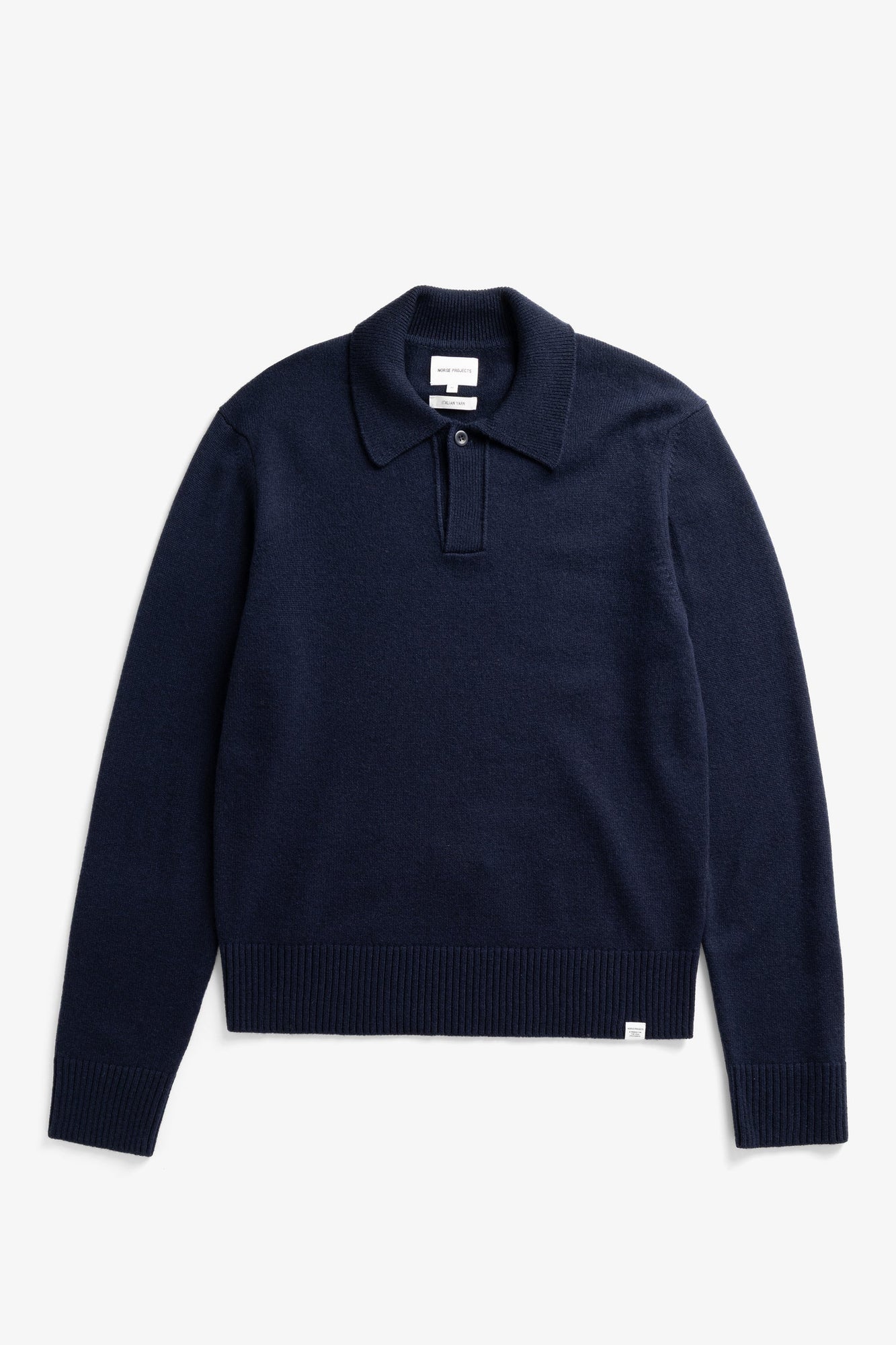 Norse Projects Anholt Lambswool Heathland Dark Navy