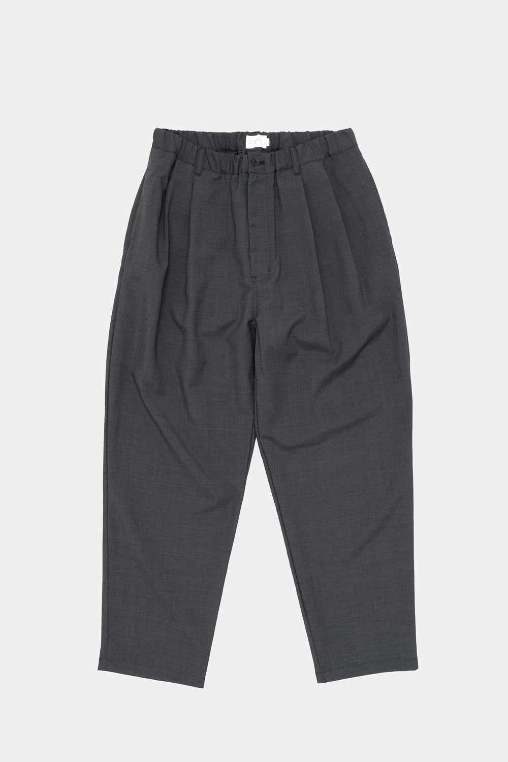Still By Hand  Relaxed 2 pleat pants Charcoal