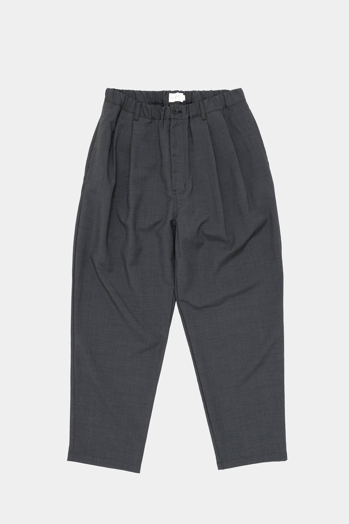Still By Hand  Relaxed 2 pleat pants Charcoal