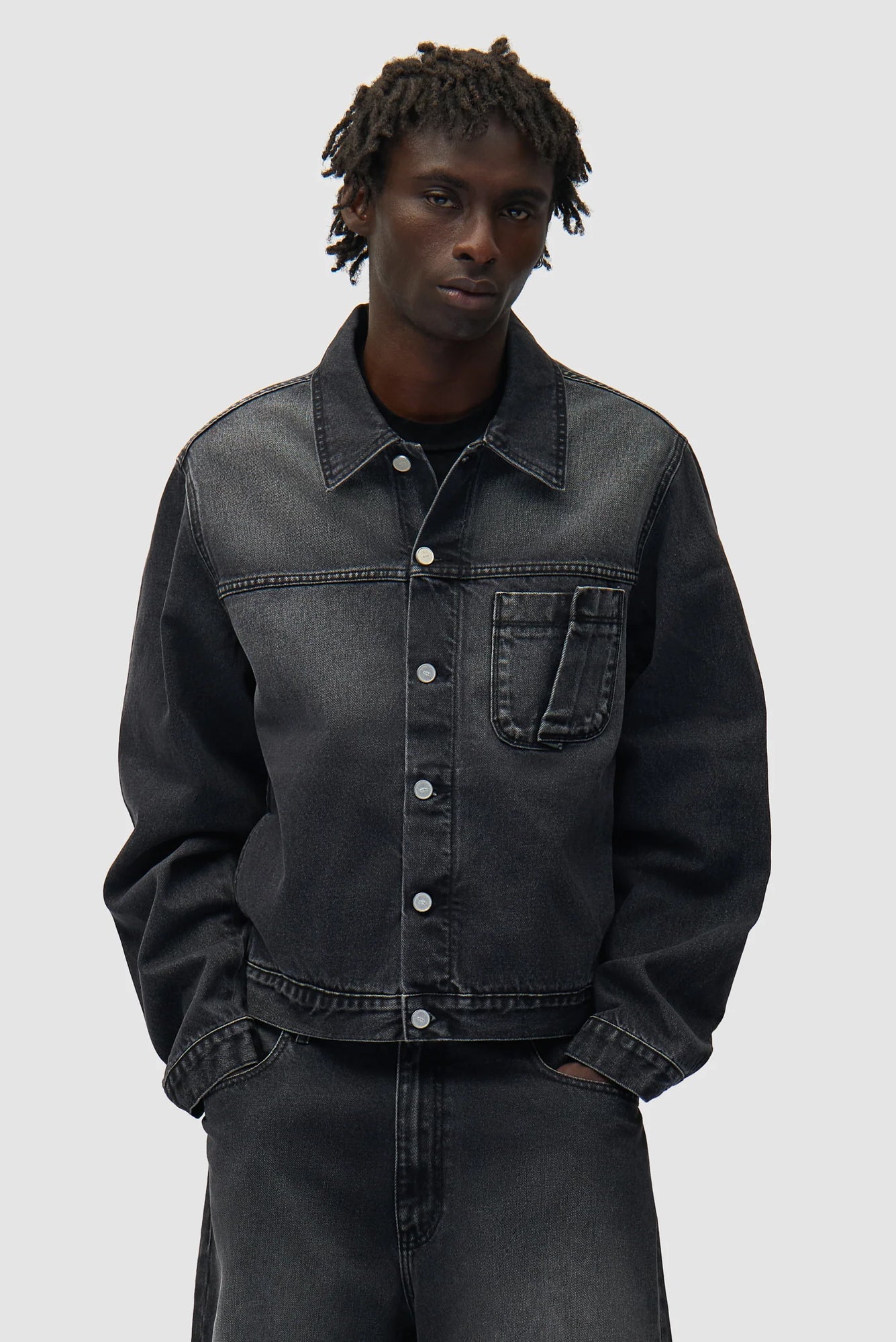 Arte Fold Pocket Denim Jacket