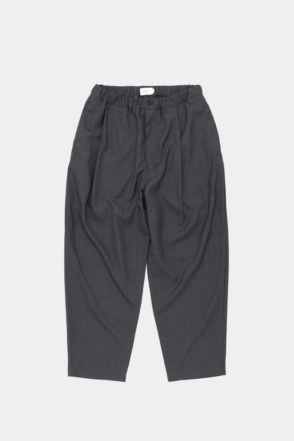 Still By Hand Summer wool wide pants Charcoal