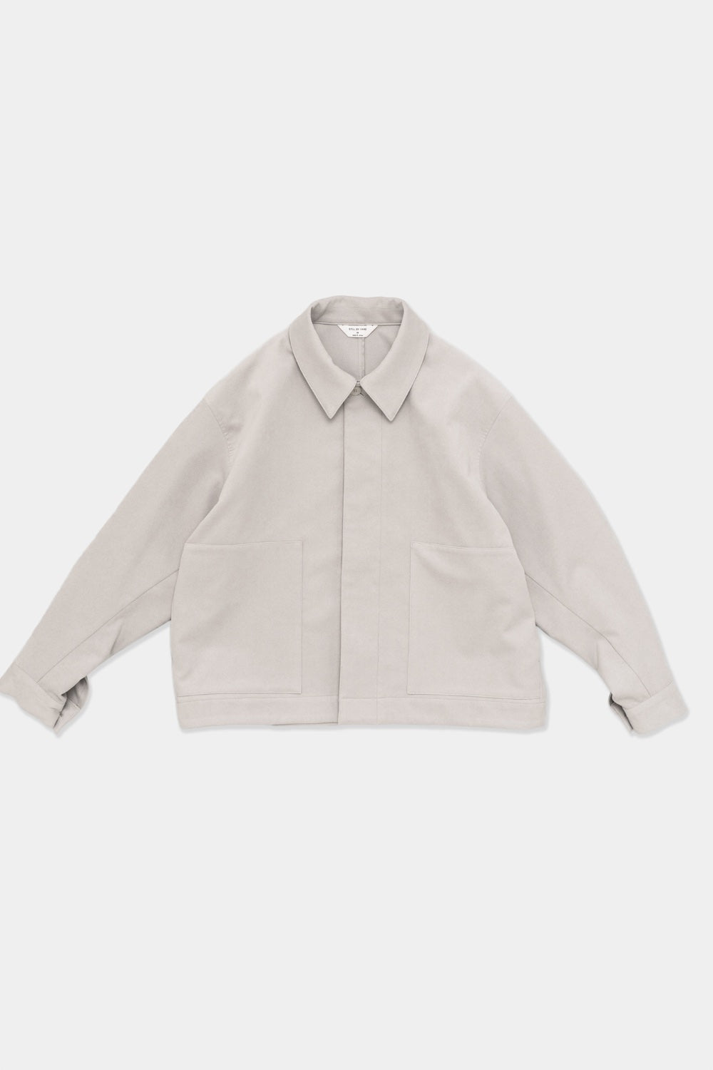 Still By Hand Synthetic leather short blouson Taupe
