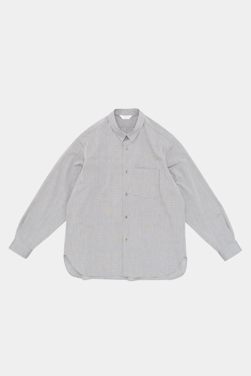 Still By hand  Regular collar shirt GREY CHECK