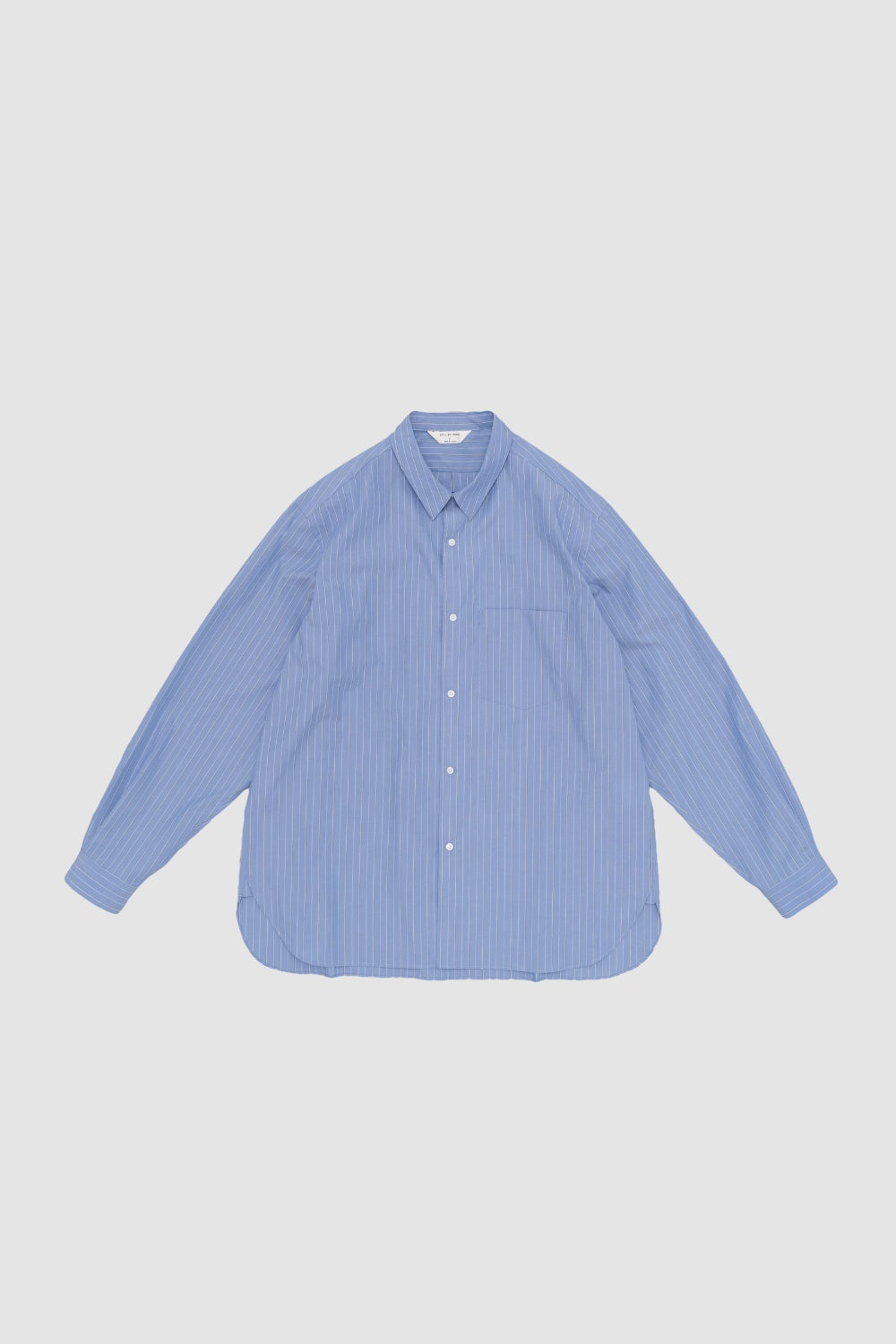 Still By hand  Regular collar shirt blue stripe