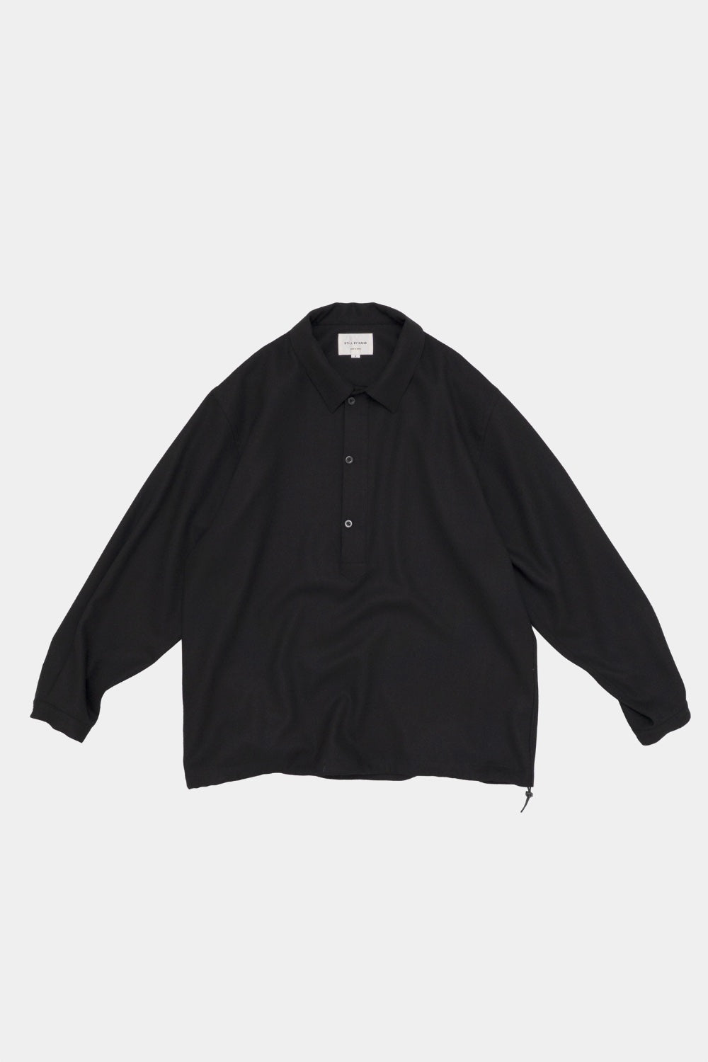 Still By hand Wool shirt anorak black