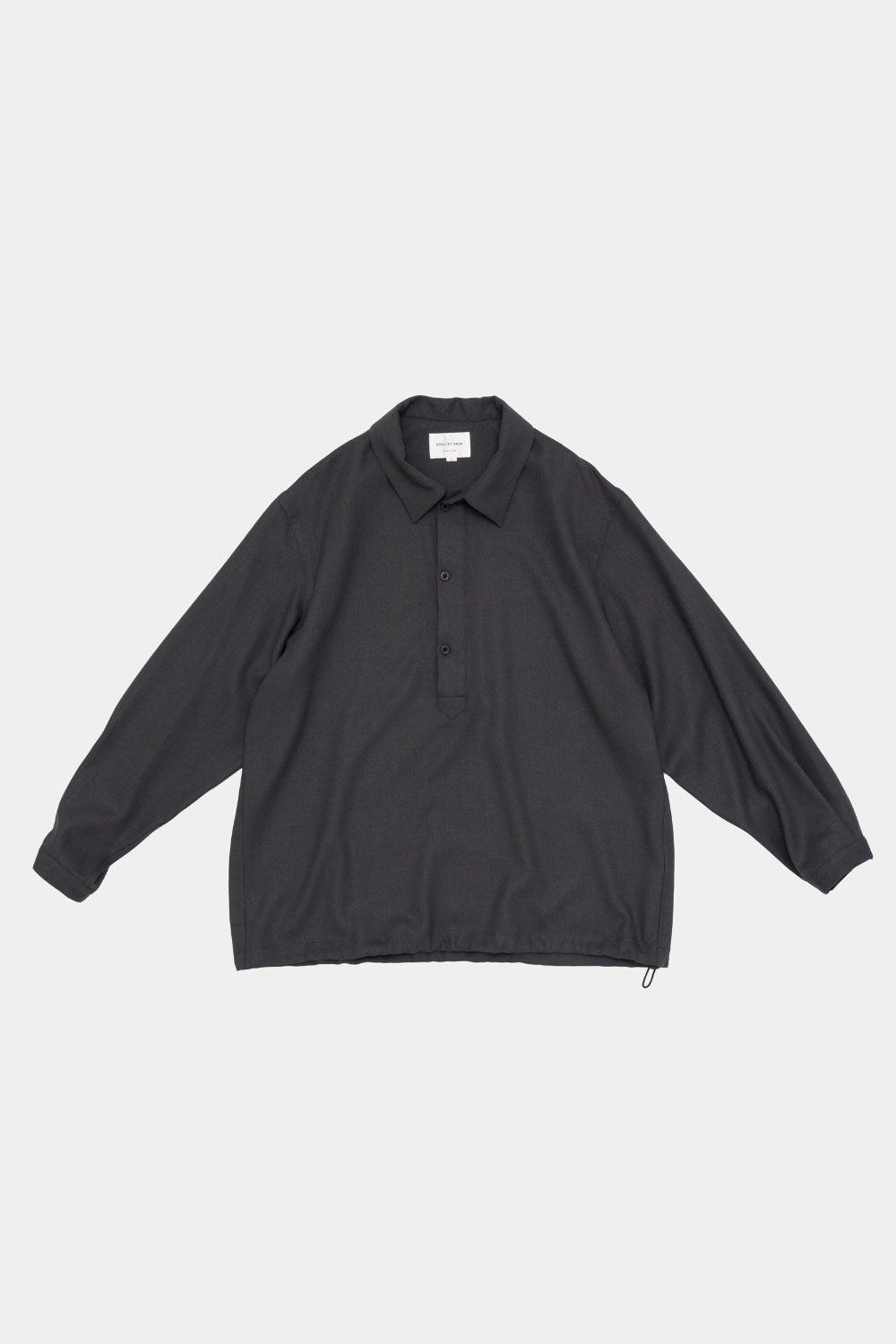 Still By hand Wool shirt anorak charcoal