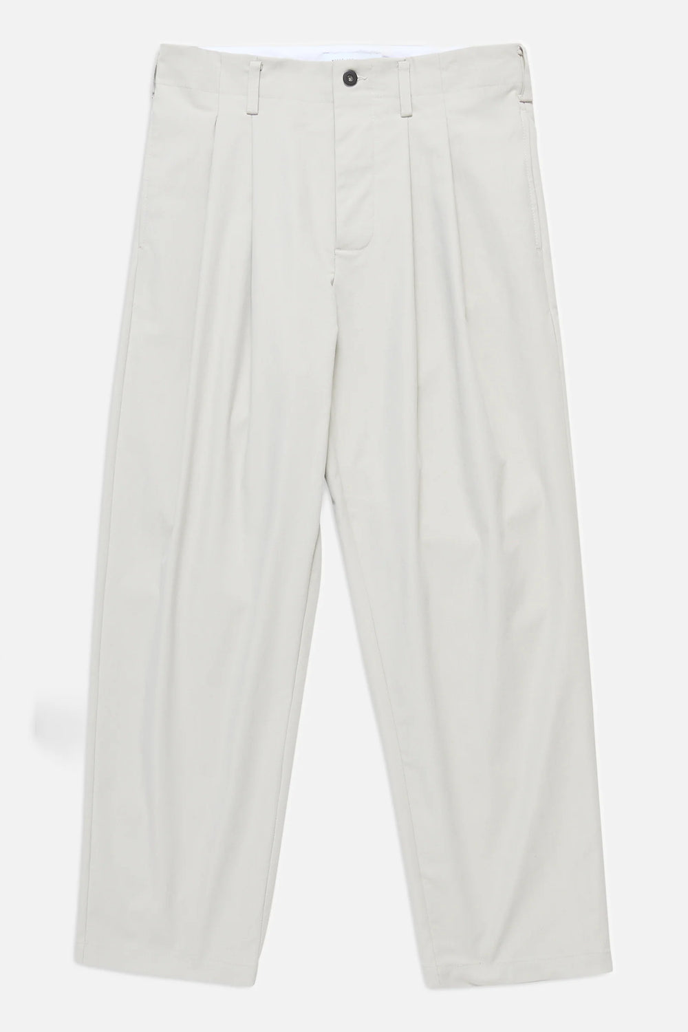 works & days Twill Pleated Trousers ecru