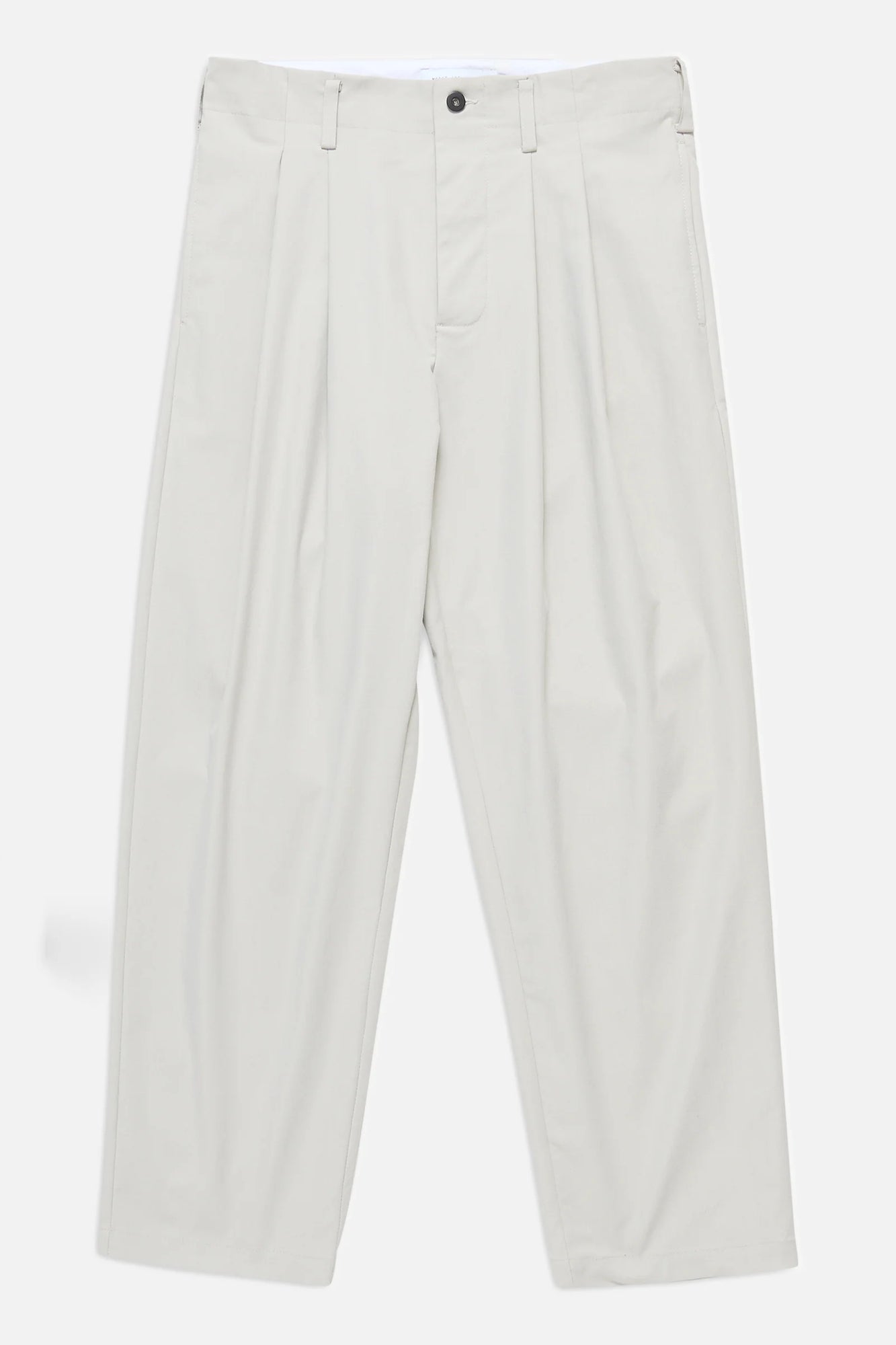 works & days Twill Pleated Trousers ecru