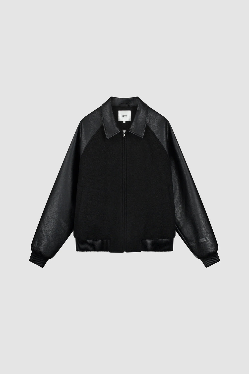 Arte Antwerp Leather Varsity Jacket