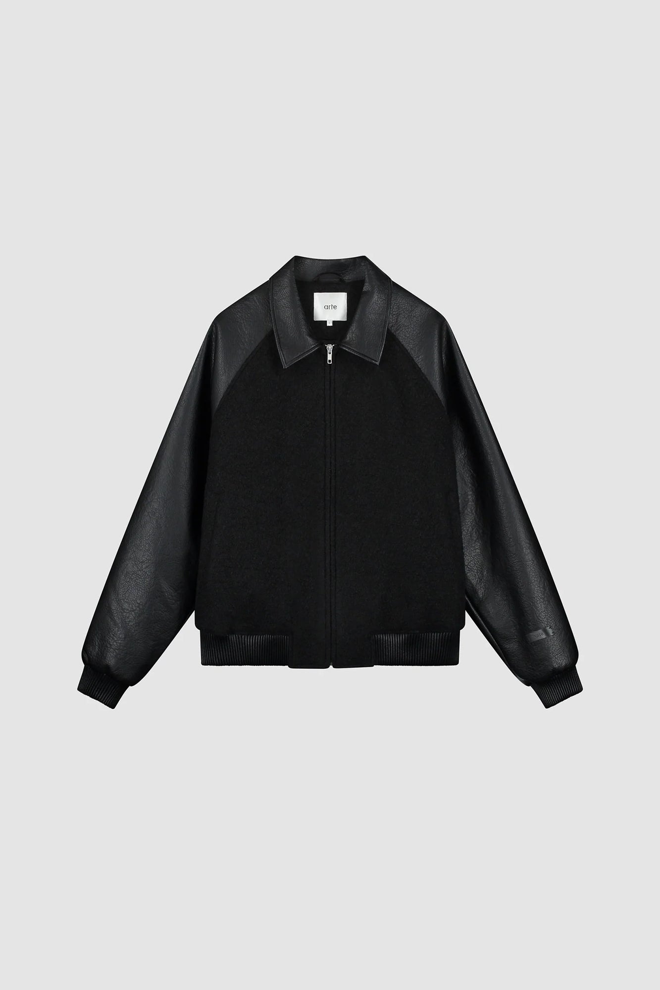 Arte Antwerp Leather Varsity Jacket